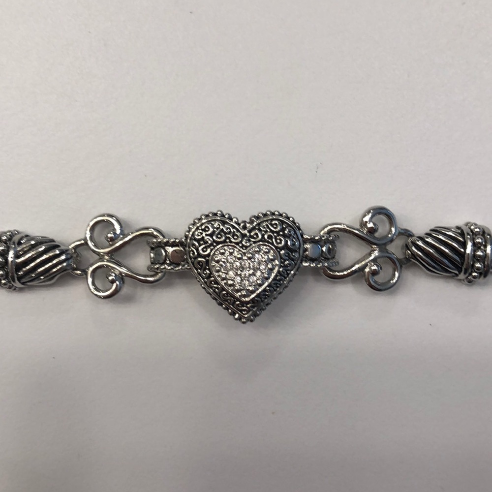Lia Sophia Adjustable Silvertone Bracelet